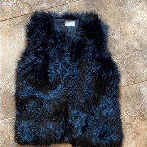 Faux fur vest